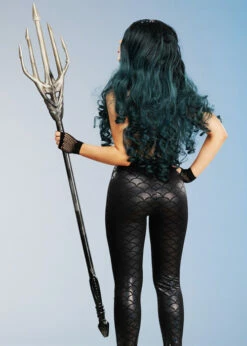 Large Dark Gothic Black Prop Mermaid Trident 7 Large Dark Gothic Black Prop Mermaid Trident -PartyPersona Store large black mermaid trident 02