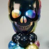 Inflated Large Iridescent Skull Halloween Balloon Centrepiece 1 Inflated Large Iridescent Skull Halloween Balloon Centrepiece -PartyPersona Store large skull balloon centrepiece