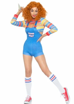 Ladies Leg Avenue Demon Doll Chucky Costume -PartyPersona Store leg avenue demon doll costume 87072 02