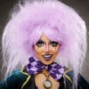 Womens Wonderland Mad Hatter Backcombed Lilac Wig -PartyPersona Store lilac backcombed mad hatter wig