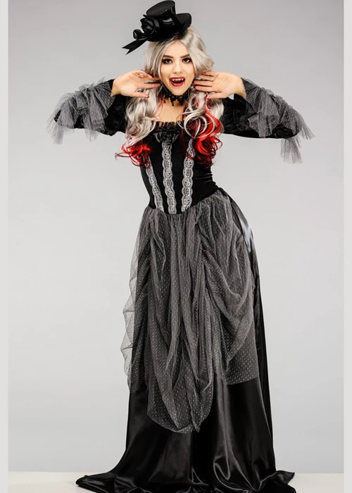 Womens Gothic Victorian Vampire Lady Costume 3 Womens Gothic Victorian Vampire Lady Costume