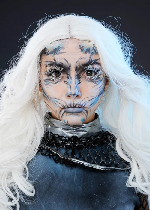 Womens Deluxe Night King Style White Wig 3 Womens Deluxe Night King Style White Wig