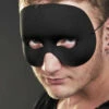 Mens Black Masked Ball Eye Mask -PartyPersona Store mens black cocktail eye mask 1322601