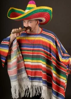 Mexican Poncho Fancy Dress Costume -PartyPersona Store mexican poncho fancy dress costume 03