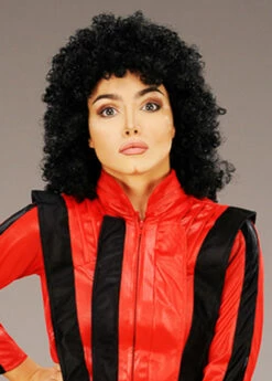 Michael Jackson Style Curly Black Afro Wig 6 Michael Jackson Style Curly Black Afro Wig -PartyPersona Store michael jackson curly afro wig 01