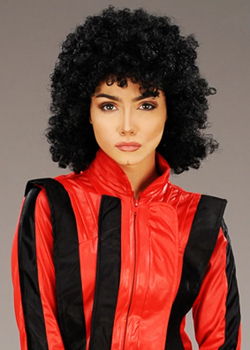 Michael Jackson Style Curly Black Afro Wig 5 Michael Jackson Style Curly Black Afro Wig - Image 3