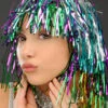 Multi-Coloured Tinsel Wig -PartyPersona Store multi coloured tinsel wig