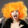 Womens Halloween Backcombed Neon Orange Zombie Wig 2 Womens Halloween Backcombed Neon Orange Zombie Wig -PartyPersona Store neon orange zombie wig 42360