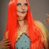 Nightmare Before Christmas Long Red Sally Wig -PartyPersona Store nightmare before christmas red sally wig