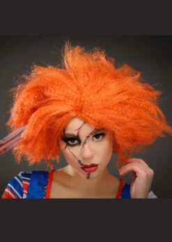 Womens Childsplay Messy Ginger Chucky Wig -PartyPersona Store orange chucky wig 61022 01