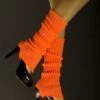 Flourescent Neon Orange Legwarmers