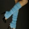 80's Fancy Dress Pale Blue Legwarmers -PartyPersona Store p20blue20legwarmersrs