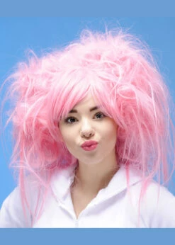 Womens Princess Deluxe Pale Pink Wig -PartyPersona Store pastel pink princess wig 01