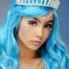 Mermaid Pearl Crown Tiara Headpiece 2 Mermaid Pearl Crown Tiara Headpiece -PartyPersona Store pearl mermaid tiara