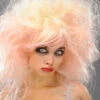 Womens Blonde And Pink Zombie Beauty Queen Wig -PartyPersona Store pink candy womens zombie wig
