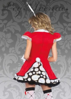 Leg Avenue Tick Tock Wonderland White Rabbit Costume -PartyPersona Store playing card bunny costume 85447 03