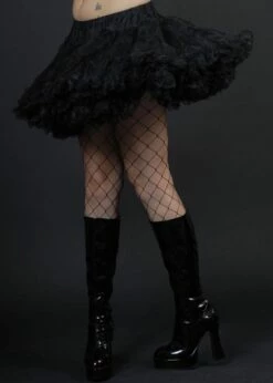 Plus Size Deluxe Gothic Full Black Underskirt