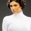 Womens Princess Leia Brown Bun Wig -PartyPersona Store princess leis brown bun wig 50832