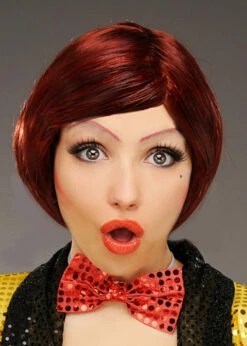 Rocky Horror Columbia Style Short Auburn Wig