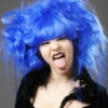 Womens Halloween Blue Backcombed Zombie Wig -PartyPersona Store royal blue gothic zombie wig 42366