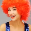 Fancy Dress Bright Red Curly Pop Wig -PartyPersona Store royal wedding red pop wig