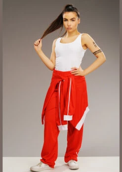 Womens Sporty Spice Style Red Tracksuit Costume -PartyPersona Store sporty spice costume 04