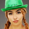 St Patricks Day Shamrock Green Bowler Hat -PartyPersona Store st patricks day green shamrock bowler hat