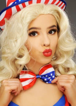 American Stars And Stripes USA Bow Tie