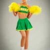 Womens Stranger Things Style Green Cheerleader Costume -PartyPersona Store stranger things cheerleader costume 87000