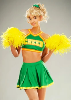 Womens Stranger Things Style Green Cheerleader Costume 7 Womens Stranger Things Style Green Cheerleader Costume -PartyPersona Store stranger things cheerleader costume 87000 02
