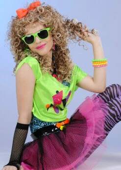 Childrens Totally Awesome 80s Girl Costume -PartyPersona Store teen 80s girl costume 999463 02
