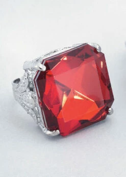 Gothic Vampire Red Jewel Ring