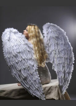 Womens Extra Large White Feather Angel Wings 9 Womens Extra Large White Feather Angel Wings -PartyPersona Store very large white feather wings 52803 03