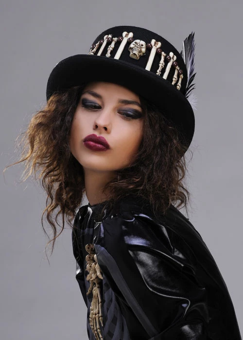 Halloween Voodoo Witch Doctor Top Hat 3 Halloween Voodoo Witch Doctor Top Hat