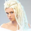 Womens Narnia Style White Witch Dreadlock Wig With Crown 1 Womens Narnia Style White Witch Dreadlock Wig With Crown -PartyPersona Store white witch dreadlock wig and tiara