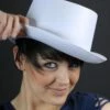 Victorian White Satin Top Hat 2 Victorian White Satin Top Hat -PartyPersona Store white20topperrs