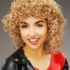 Womens 1980s Curly Blonde Club Wig -PartyPersona Store womens 1980s curly blonde kylie wig 86242