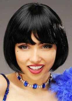 Ladies 1920s Flapper Girl Black Babe Wig