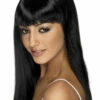 Womens Long Black Glamourama Wig -PartyPersona Store womens black glamourama wig