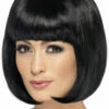 Womens Black Bobbed Partyrama Wig -PartyPersona Store womens black partyrama wig