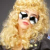Womens 1980s Top Gun Style Charlie Blonde Curly Wig 2 Womens 1980s Top Gun Style Charlie Blonde Curly Wig -PartyPersona Store womens blonde curly top gun wig