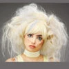 Womens Halloween Blonde And Grey Mummy Wig -PartyPersona Store womens deluxe blonde mummy wig