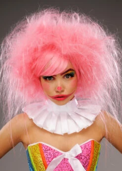 Best Seller 2 Womens Deluxe Baby Pink Clown Wig