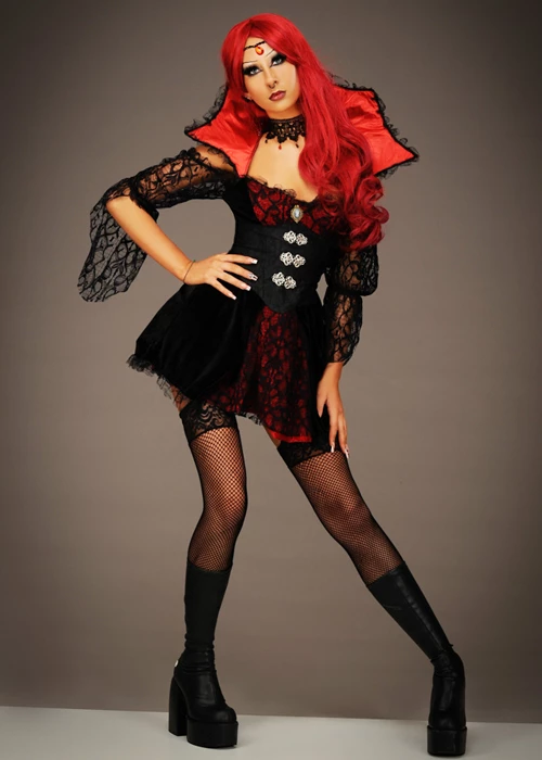 Womens Gothic Victorian Vampire Costume 7 Womens Gothic Victorian Vampire Costume - Image 5