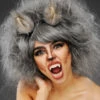 Womens Deluxe Grey Wolf Wig With Fluffy Ears 2 Womens Deluxe Grey Wolf Wig With Fluffy Ears -PartyPersona Store womens grey backcombed wolf wig and ears