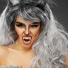 Womens Long Grey Werewolf Wig With Wolf Ears -PartyPersona Store womens grey werewolf wig and ears
