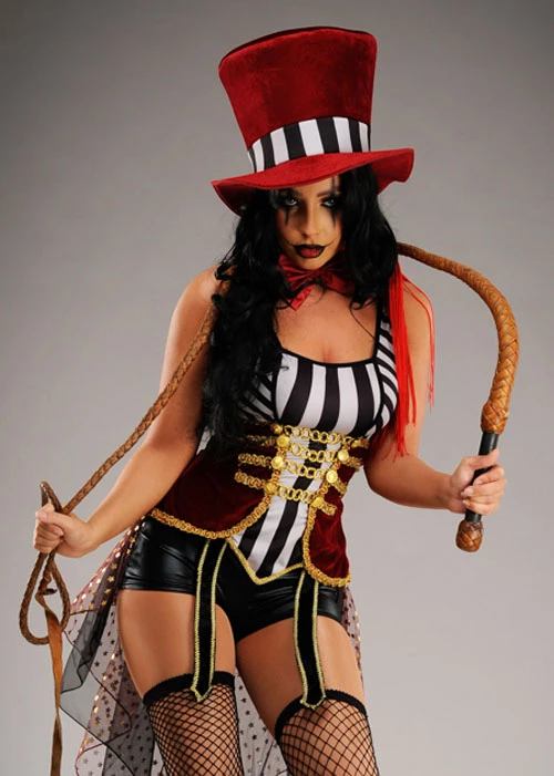 Womens Halloween Gothic Circus Ringmaster Costume 4 Womens Halloween Gothic Circus Ringmaster Costume - Image 2
