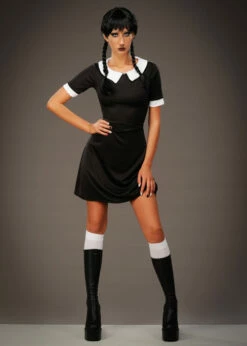 Adult Wednesday Style Halloween Costume