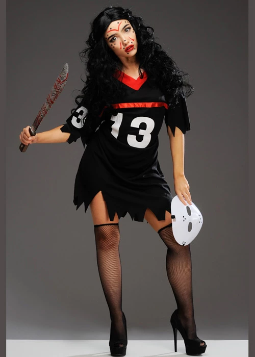 Womens Halloween Jason Style Hockey Costume 5 Womens Halloween Jason Style Hockey Costume - Image 3