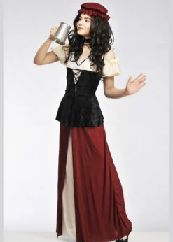 Womens Medieval Tavern Wench Costume -PartyPersona Store womens medieval wench costume 03